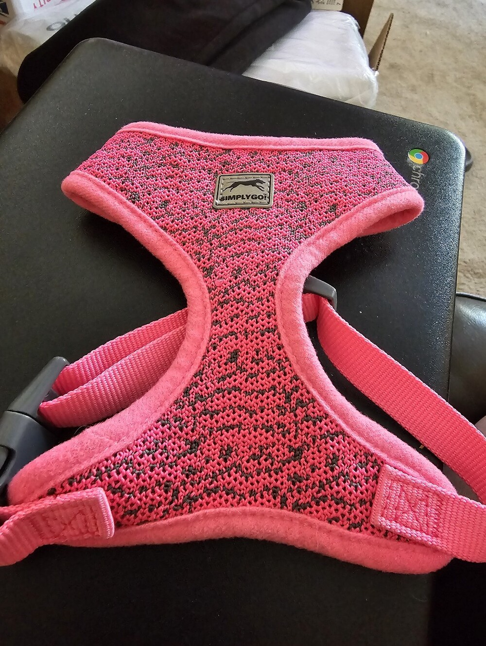 Pink Dog Harness - Comfortable Soft Mesh Ex Small